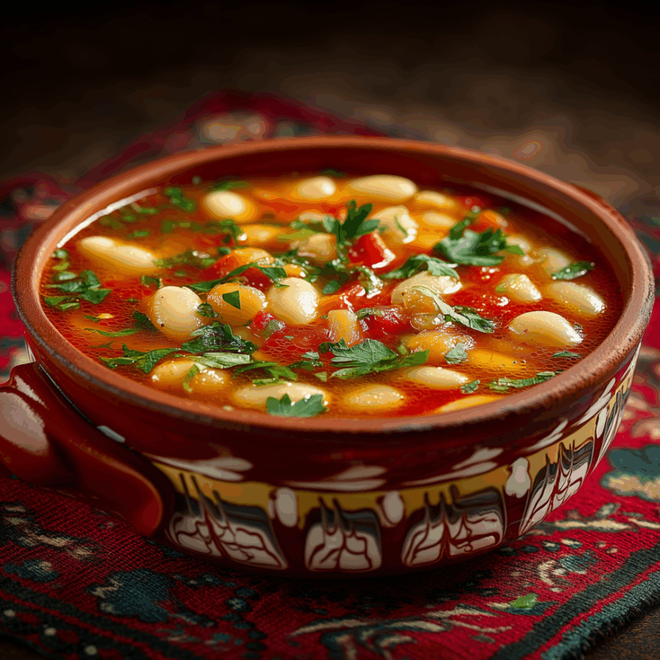 Ciorbă de fasole cu afumături