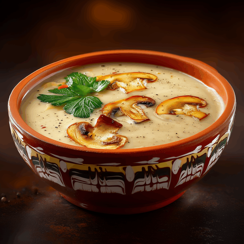 Supă cremă de ciuperci