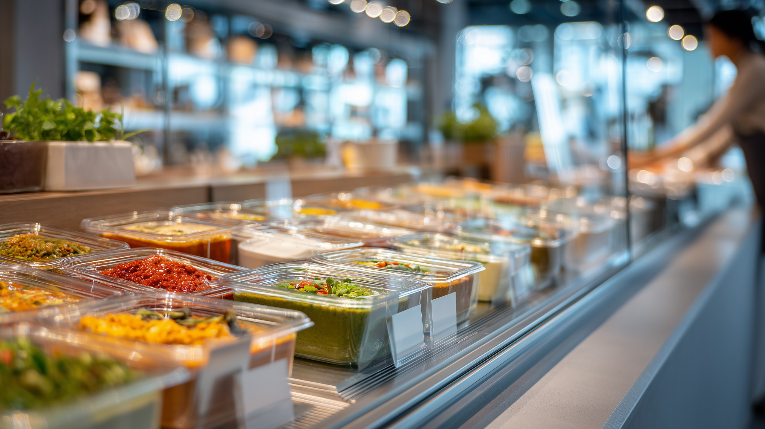 Raft frigorific modern cu supe și feluri principale White Label SoupArt